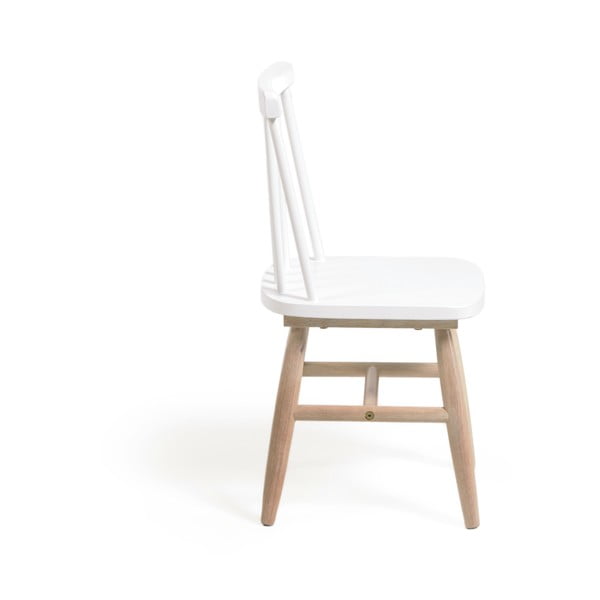 Bijela dječja stolica od kaučukovog drveta Kave Home Kristie-image-3