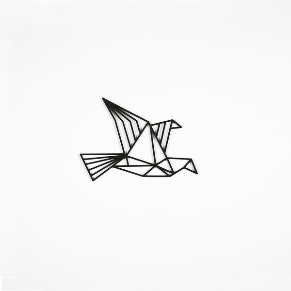 Set od 3 crne zidne dekoracije Fly Away-image-2