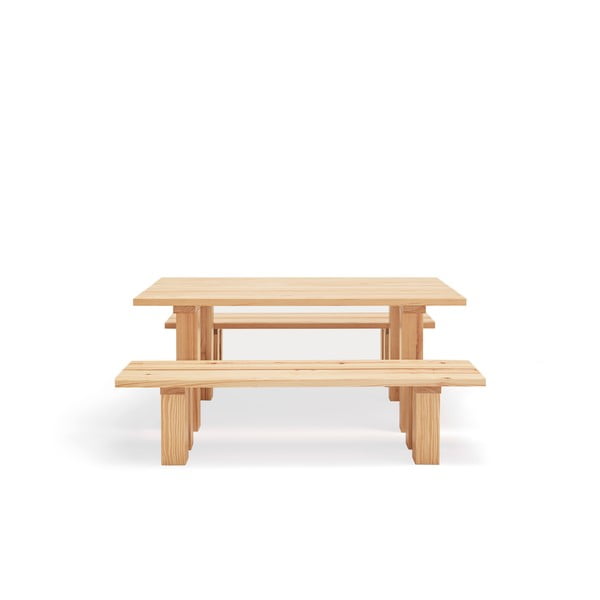 Blagovaonski stol s pločom stola od borovine 100x180 cm Banda – Teulat-image-2