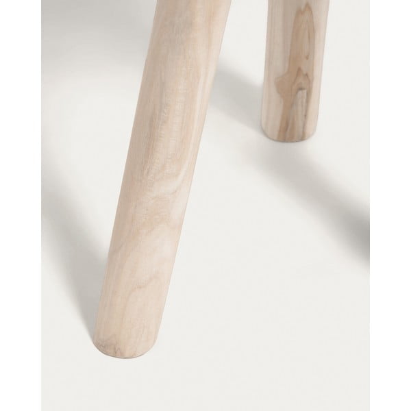 Okrugao pomoćni stol od masivne tikovine ø 35 cm Glenda – Kave Home-image-3