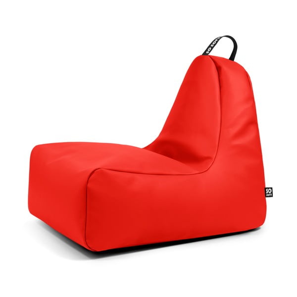 Crvena vreća za sjedenje od imitacije kože Chill XL – So Soft?