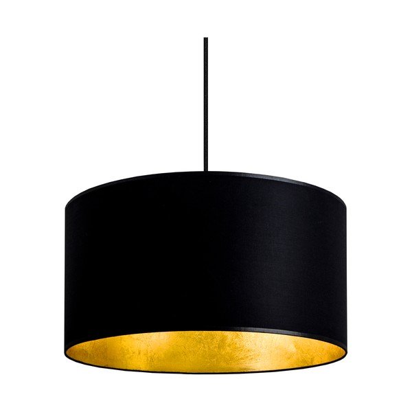 Crna viseća svjetiljka s unutarnjom stranom zlatne boje Sotto Luce Mika, ⌀ 36 cm-image-3