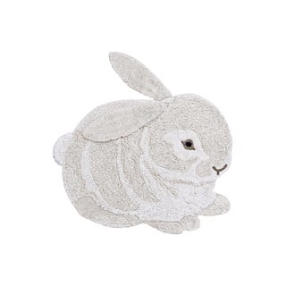 Svijetlo sivi periv/ručno rađen pamučan dječji tepih 130x135 cm Bunny – Lorena Canals