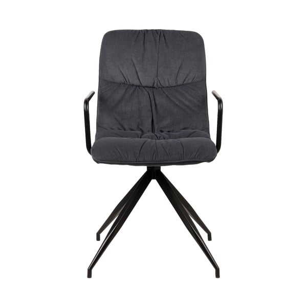 Antracit stolica za blagovanje s naslonima za ruke LABEL51 Spike