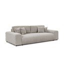 Svijetlo siva sklopiva/s prostorom za odlaganje sofa od samta 260 cm Justin  – Ropez