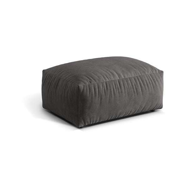 Sivi baršunast modularni tabure Martina – Micadoni -image-1