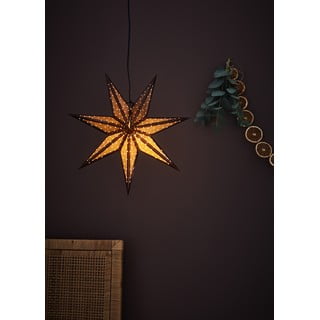 Smeđi svjetlosni ukras s božićnim motivom ø 45 cm Glitter – Markslöjd
