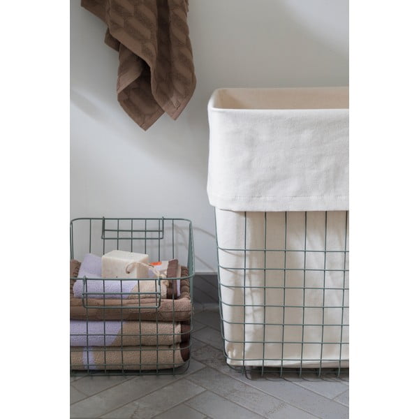 Zelena metalna/tekstilna košara za rublje 64 l Store-It – Mette Ditmer Denmark-image-1