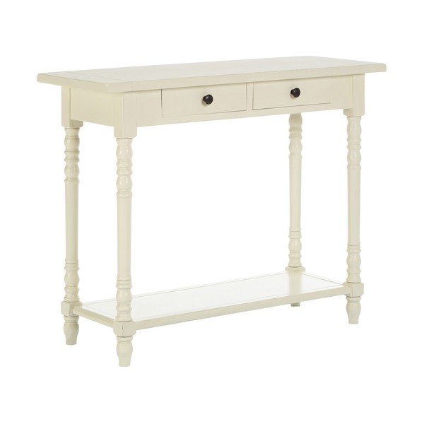 Pomoćni stol od masivnog bora boje slonovače 35x96 cm Heritage – Premier Housewares