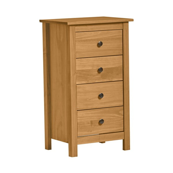 Prirodna komoda od punog borovog drveta sa 4 ladice Marckeric Bern-image-3