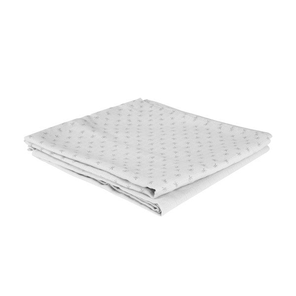 Svijetlo siva deka za bebe od muslina za zamatanje 120x120 cm Lil Planet – Roba-image-3