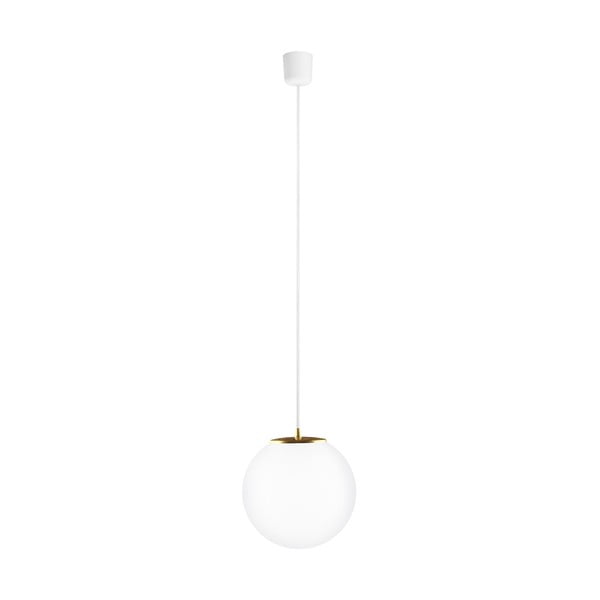 TSUKI Elementary svjetiljka, mat opal / zlatna / bijela / bijela, Ø25 cm