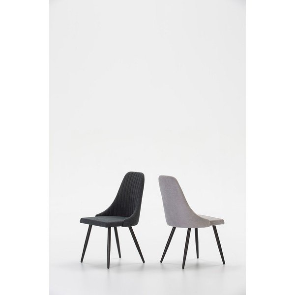 Set od 2 tamnosive stolice za blagovanje Marckeric Mina-image-1