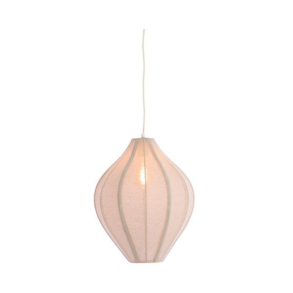 Viseća svjetiljka u prirodnoj boji s tekstilnim sjenilom Pasto – Light & Living-image-1