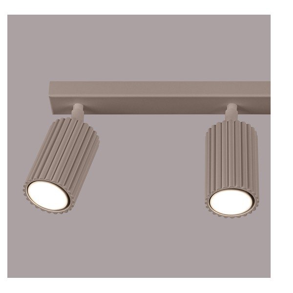 Smeđe-sivi metalni reflektor 6,5x45 cm Gleam – Sollux-image-4