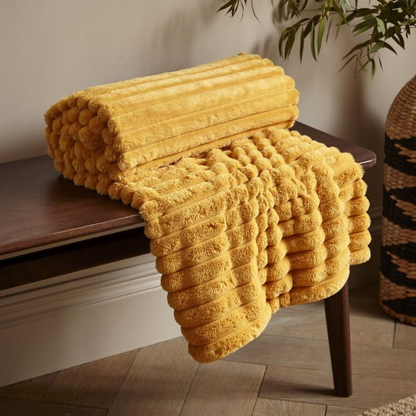 Deka od mikropliša 130x170 cm Cosy Ribbed – Catherine Lansfield-image-1