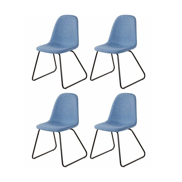 Set od 4 plave blagovaonske stolice Støraa Colombo