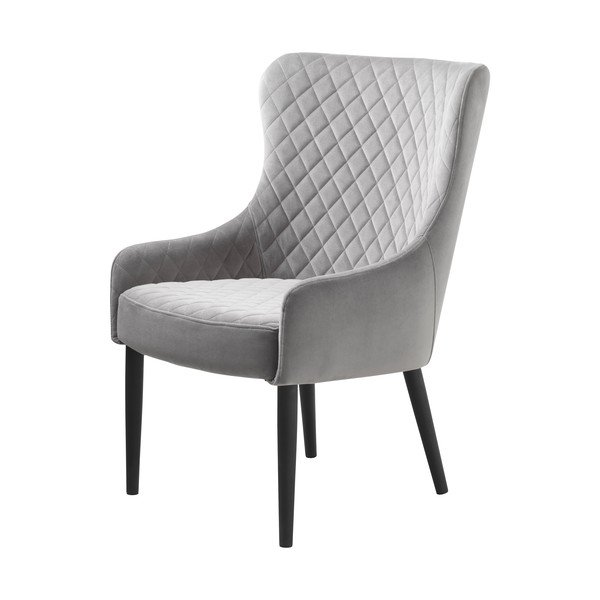 Svijetlo siva baršunasti fotelja Ottowa – Unique Furniture