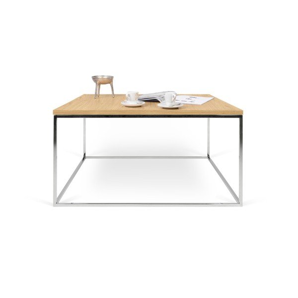 Stol za kavu s kromiranim nogama TemaHome Gleam, 75 x 75 cm-image-2