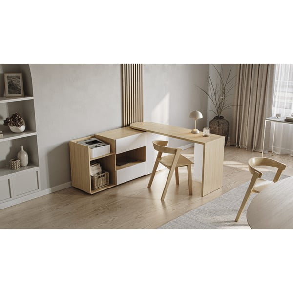 Radni stol s pločom stola u dekoru hrasta 48x159 cm Tango – TemaHome-image-1