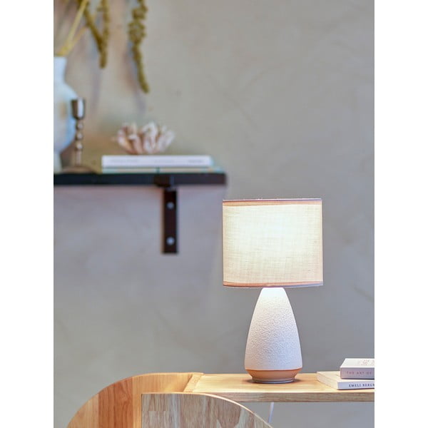 Bijela/bež stolna lampa s tekstilnim sjenilom (visina 27,5 cm) Paprica – Bloomingville-image-2