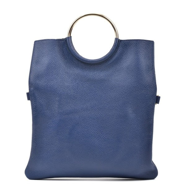 Plava kožna torbica Luisa Vannini Pergon Cross