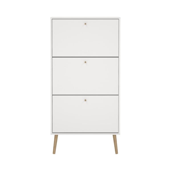 Bijeli preklopni ormarić za cipele Bodo – Tvilum-image-2