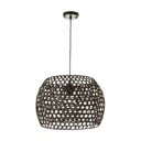 Crna od bambusa stropna svjetiljka s bambusovim sjenilom ø 35 cm – Casa Selección