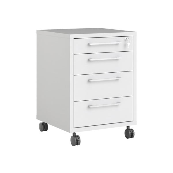 Bijeli ormarić sa zaključavanjem 48x68 cm Prima – Tvilum-image-2