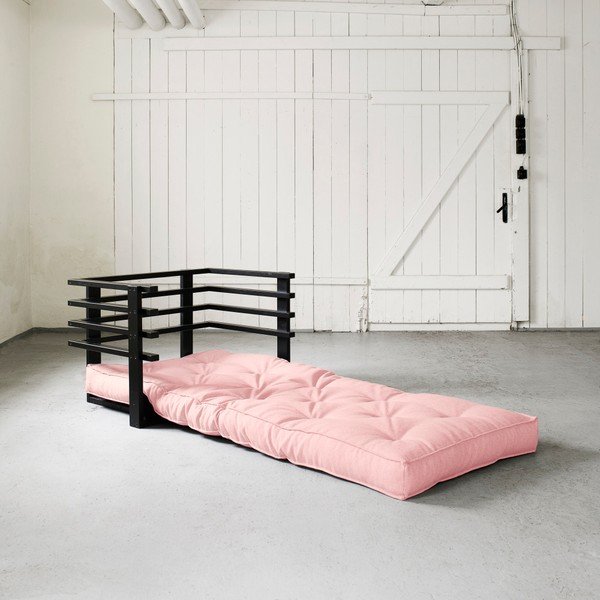 Varijabilna fotelja Karup Funk Black / Pink Peonie-image-1