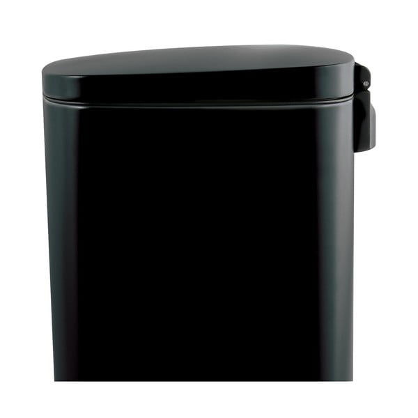 Mat crna željezna kanta za smeće s pedalom 50 l   Akira – Spirella-image-4