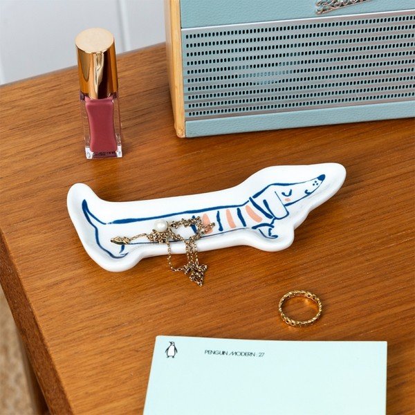 Keramički stalak za nakit Sausage dog – Rex London-image-1