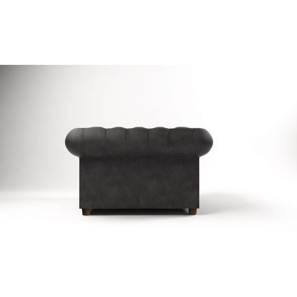 Antracit fotelja od baršuna Cambridge - Ropez-image-2