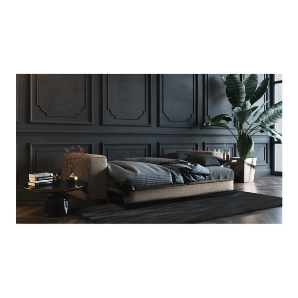 Tamnobež kauč na razvlačenje Devichy Rothe, 256 cm-image-3