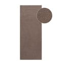 Smeđe-siva ručno rađena vunena staza 80x300 cm Calmio – Hanse Home