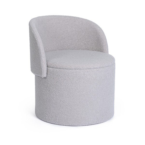 Svijetlo sivi tabure od bouclé tkanine Anthea – Yes Everyday