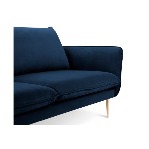 Plava baršunasta sofa Cosmopolitan Design Florence, 160 cm-image-3