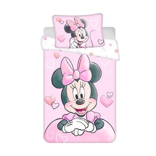 Pamučna dječja posteljina za dječji krevetić 100x135 cm Minnie – Jerry Fabrics