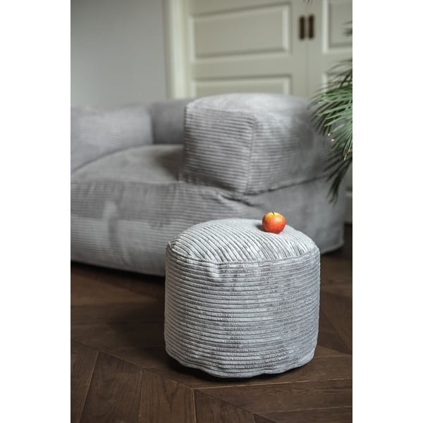 Svijetlo siva vreća za sjedenje od samta Mini – SLOWDOWN-image-1