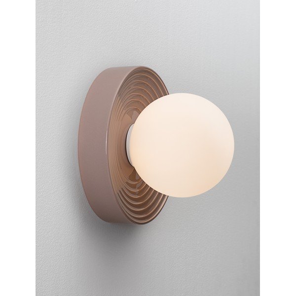 Svjetlo smeđa zidna lampa keramička Orbique – Nova Luce-image-1