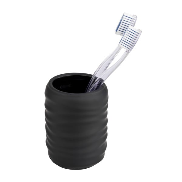 Crna keramička čaša za četkice za zube Illana – Wenko-image-1