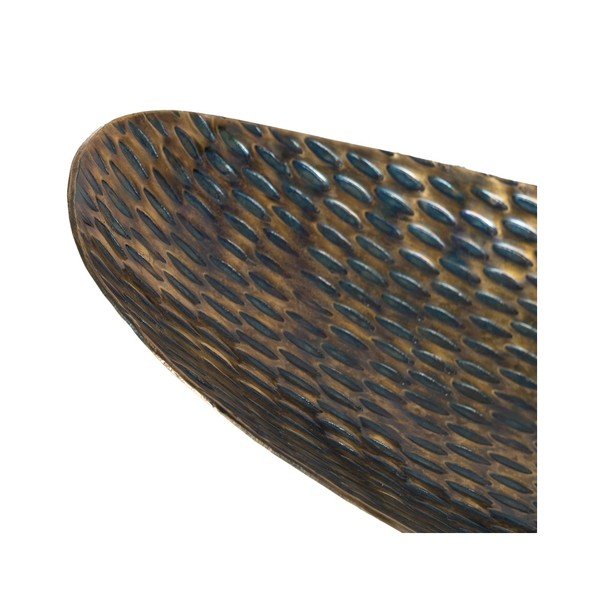 Metalni ukrasni pladanj 48x16 cm Bronze – Ixia-image-1