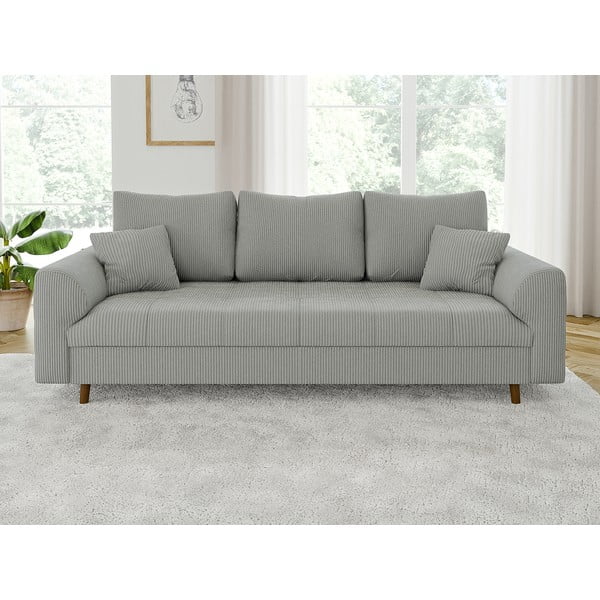 Svijetlo siva sofa od samta 210 cm Ariella – Ropez-image-1