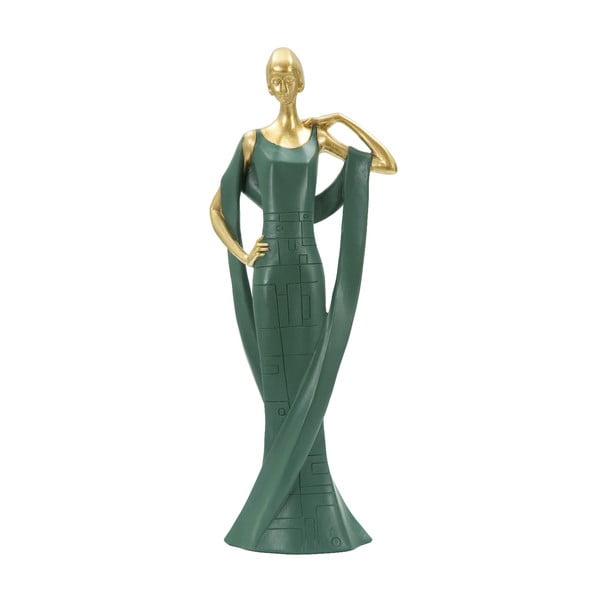 Smaragdno zelena ukrasna statueta Maura Ferretti Donne