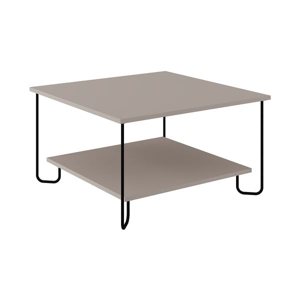 Sivi stolić za kavu 80x80 cm Tonka – Marckeric