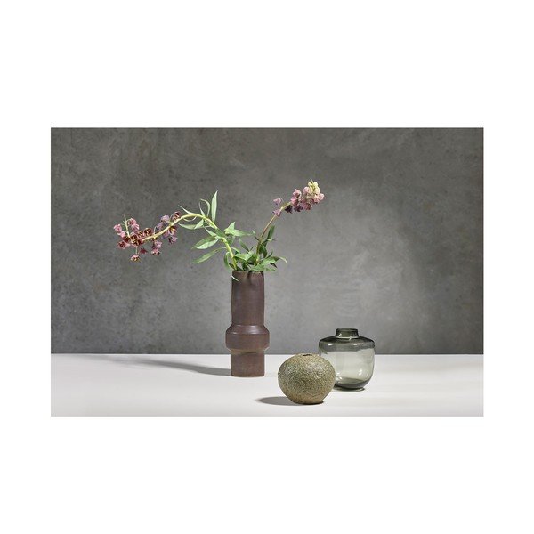 Tamnosmeđa keramička vaza Villa Collection Rost, visina 30,5 cm-image-1