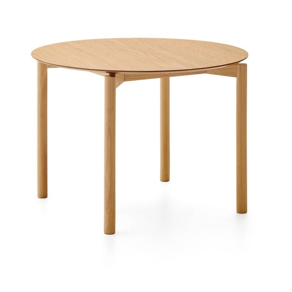 Okrugao blagovaonski stol u dekoru jasena ø 110 cm Indara – Kave Home