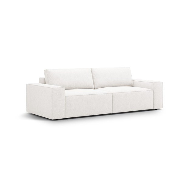 Bijela sklopiva sofa od bouclé tkanine 247 cm Jodie – Micadoni Home-image-2