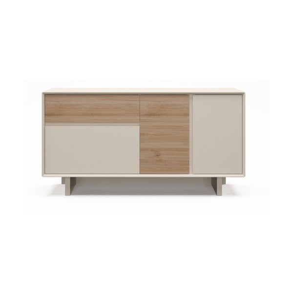 Bež/u prirodnoj boji komoda u dekoru hrasta 146x76x45 cm Carpi – Marckeric