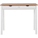 Bijelo-smeđi radni stol od bora Støraa Gava, dužine 100 cm